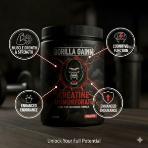 gorilla gainns creatine monohydrate, unflavoured