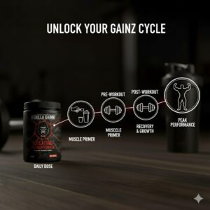 gorilla gainns creatine monohydrate, unflavoured